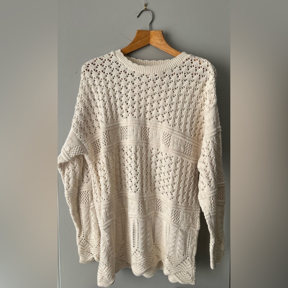 ✌️4/$20✌️ Vintage cotton tunic length sweater